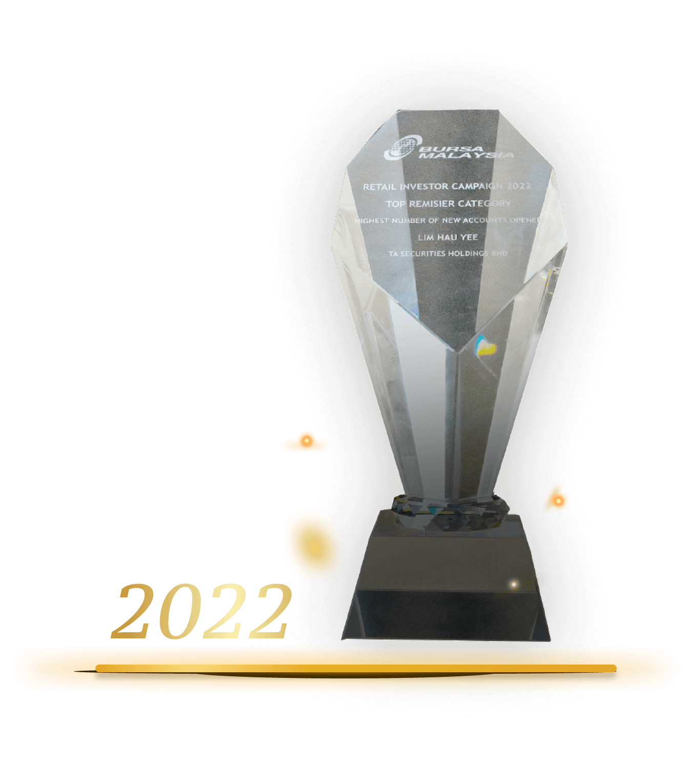 Bursa Top Remisier Award 2022 trophy